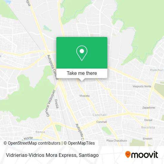 Vidrierias-Vidrios Mora Express map