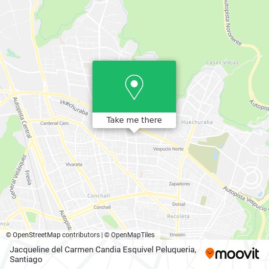 Mapa de Jacqueline del Carmen Candia Esquivel Peluqueria