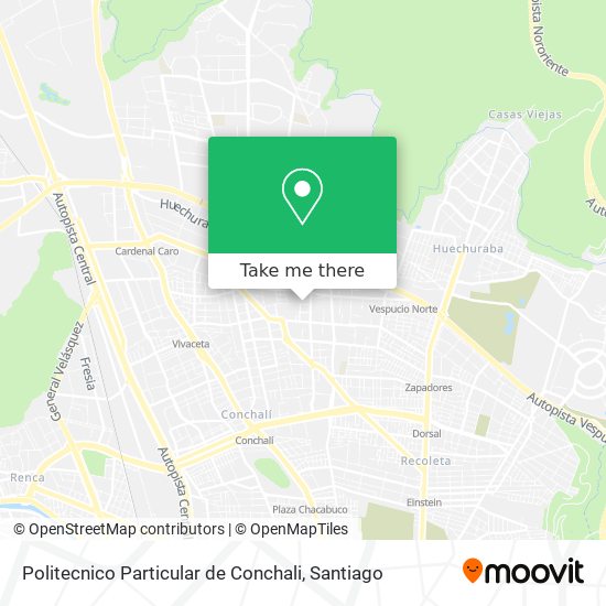 Politecnico Particular de Conchali map