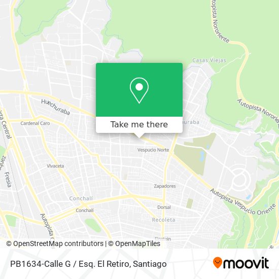 PB1634-Calle G / Esq. El Retiro map
