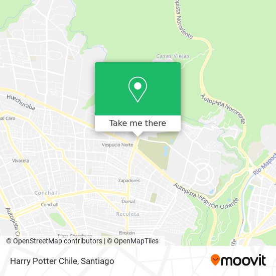 Harry Potter Chile map