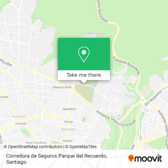 Corredora de Seguros Parque del Recuerdo map