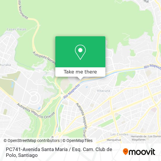 PC741-Avenida Santa María / Esq. Cam. Club de Polo map