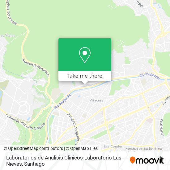 Mapa de Laboratorios de Analisis Clinicos-Laboratorio Las Nieves