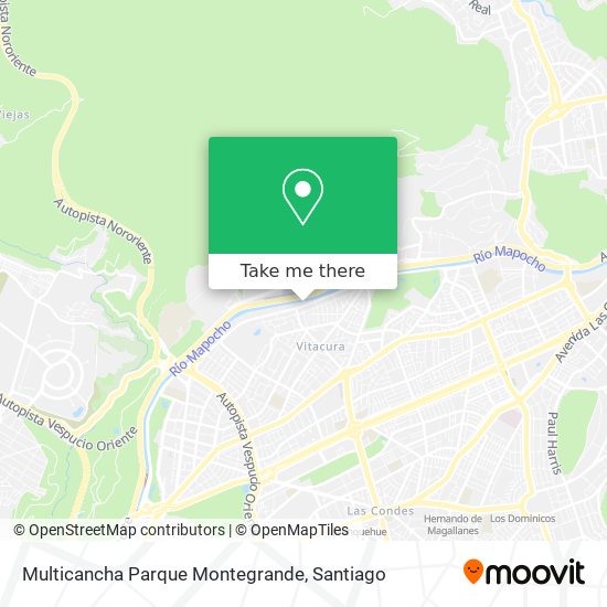 Multicancha Parque Montegrande map