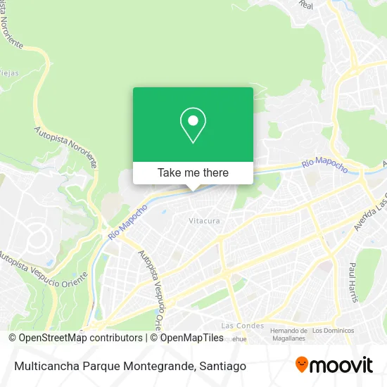 Multicancha Parque Montegrande map
