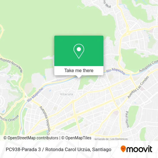 PC938-Parada 3 / Rotonda Carol Urzúa map