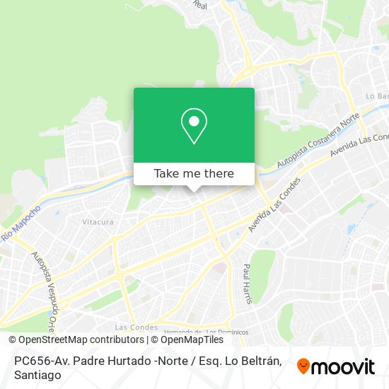 PC656-Av. Padre Hurtado -Norte / Esq. Lo Beltrán map