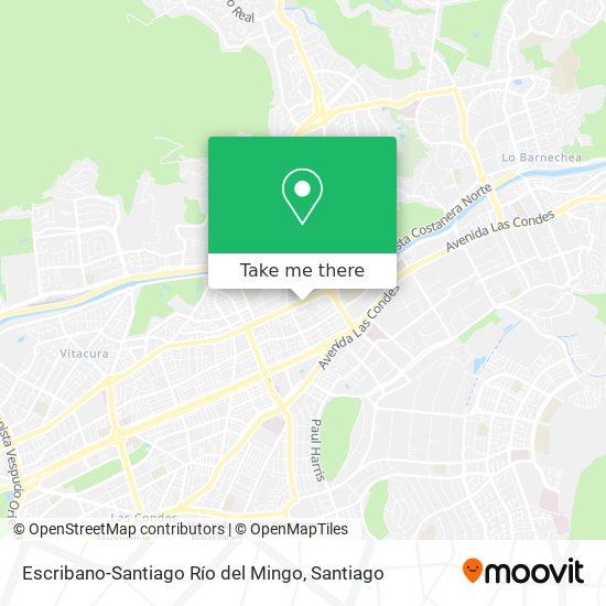 Escribano-Santiago Río del Mingo map
