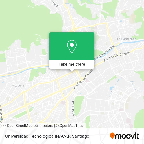 Universidad Tecnológica INACAP map