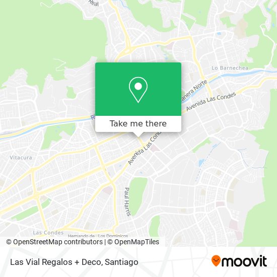 Las Vial Regalos + Deco map