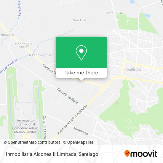 Inmobiliaria Alcones II Limitada map