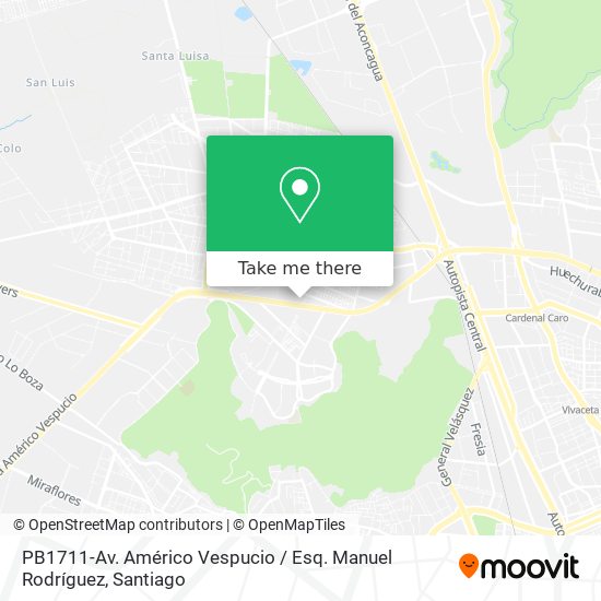 PB1711-Av. Américo Vespucio / Esq. Manuel Rodríguez map