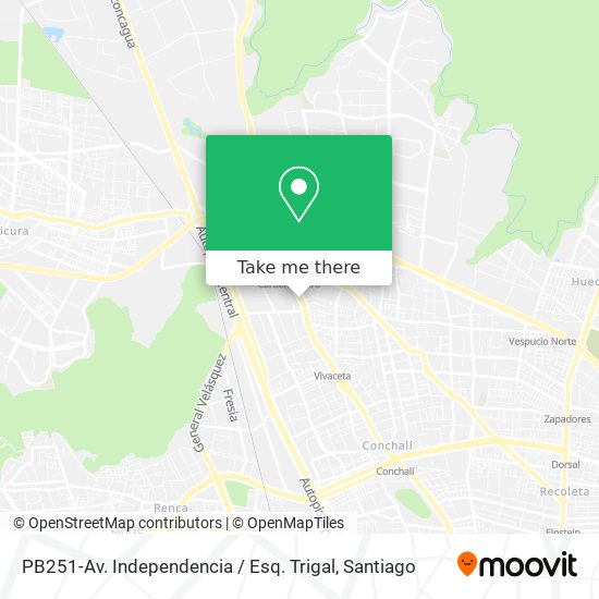 PB251-Av. Independencia / Esq. Trigal map