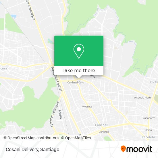 Cesani Delivery map