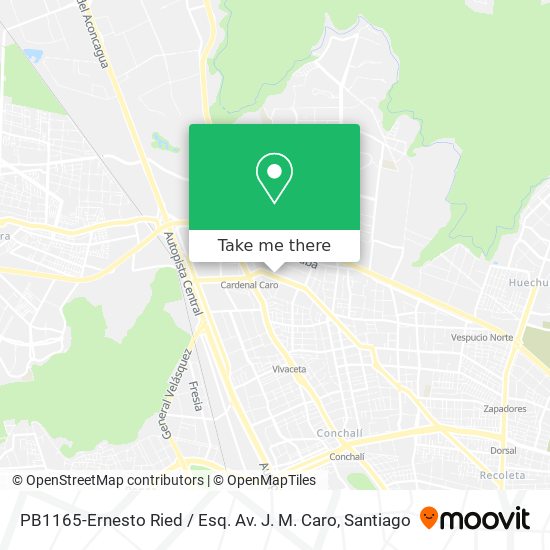 Mapa de PB1165-Ernesto Ried / Esq. Av. J. M. Caro