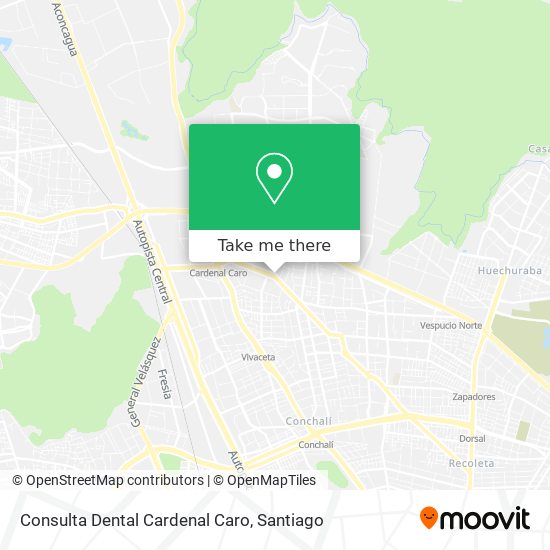 Mapa de Consulta Dental Cardenal Caro