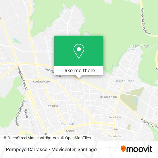 Pompeyo Carrasco - Movicenter map