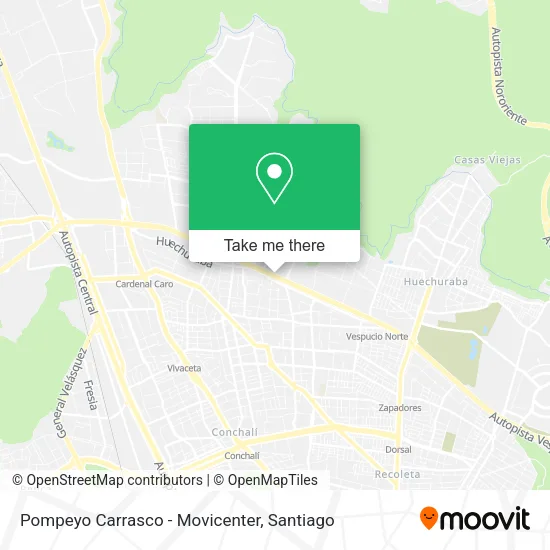 Pompeyo Carrasco - Movicenter map