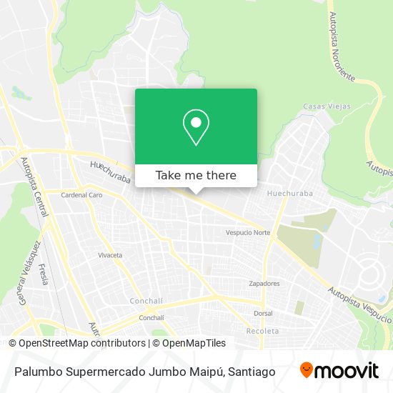 Palumbo Supermercado Jumbo Maipú map