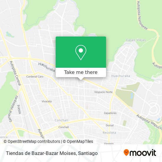 Mapa de Tiendas de Bazar-Bazar Moises