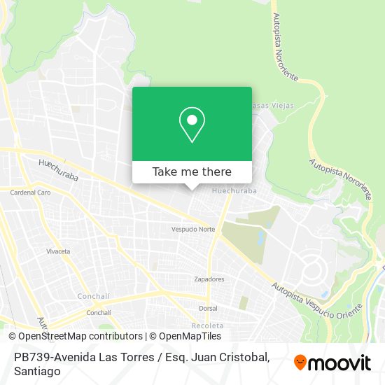 PB739-Avenida Las Torres / Esq. Juan Cristobal map