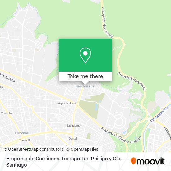 Empresa de Camiones-Transportes Phillips y Cia map