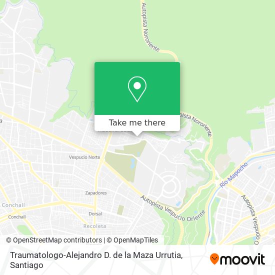 Traumatologo-Alejandro D. de la Maza Urrutia map