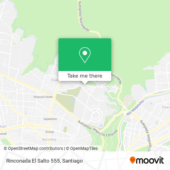 Rinconada El Salto 555 map