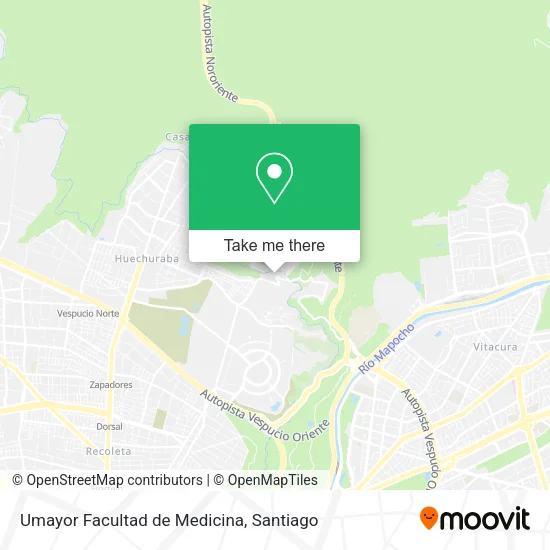 Umayor Facultad de Medicina map