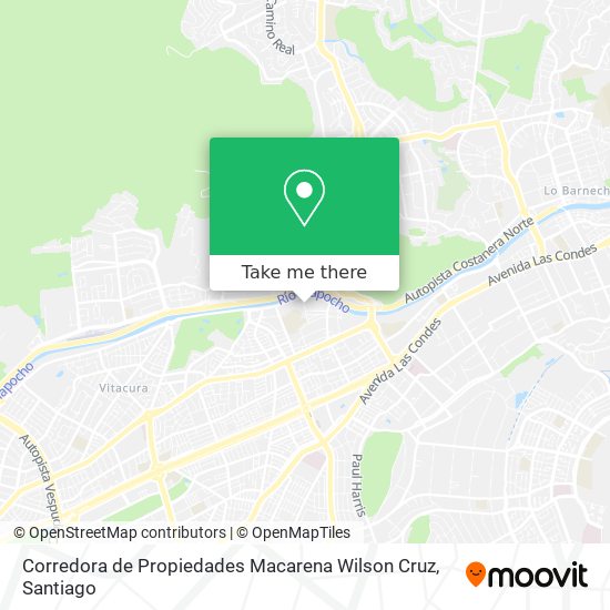 Corredora de Propiedades Macarena Wilson Cruz map