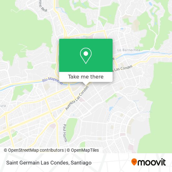 Saint Germain Las Condes map
