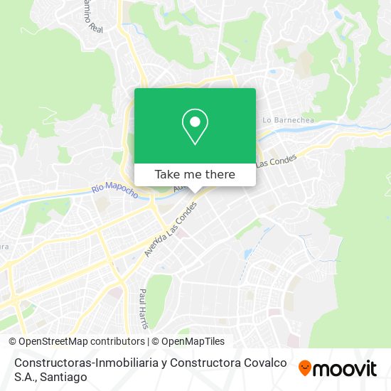 Constructoras-Inmobiliaria y Constructora Covalco S.A. map