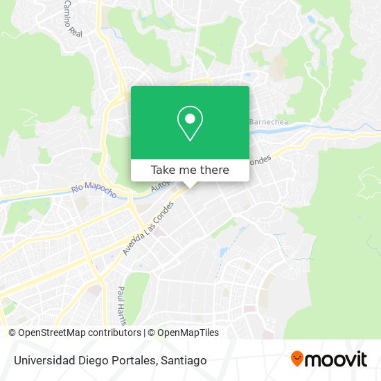 Universidad Diego Portales map