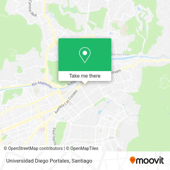 Universidad Diego Portales map