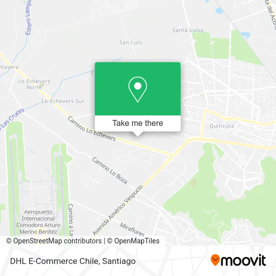 DHL E-Commerce Chile map