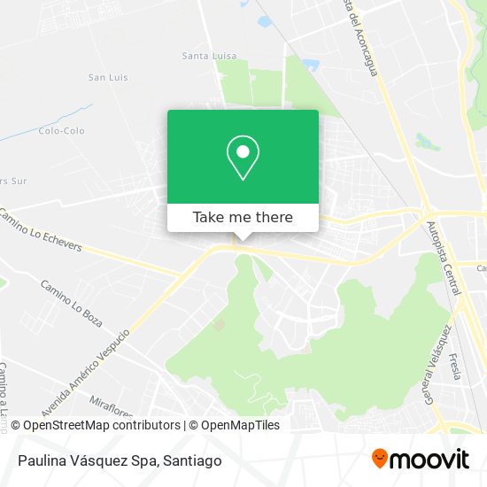 Paulina Vásquez Spa map