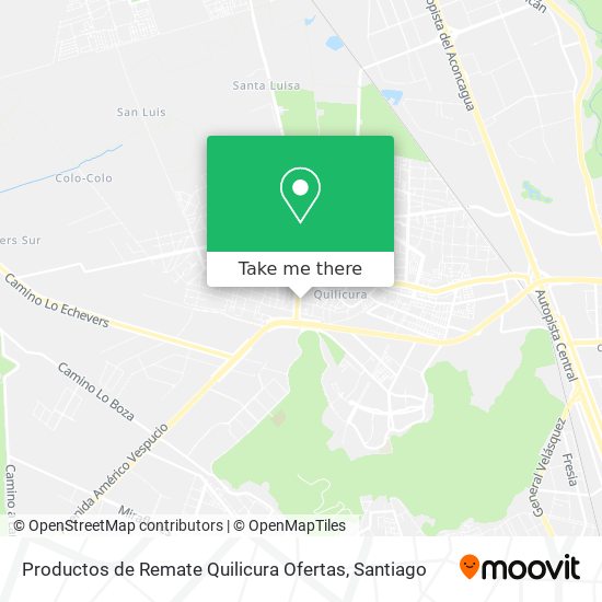 Productos de Remate Quilicura Ofertas map