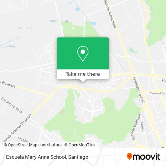 Escuela Mary Anne School map