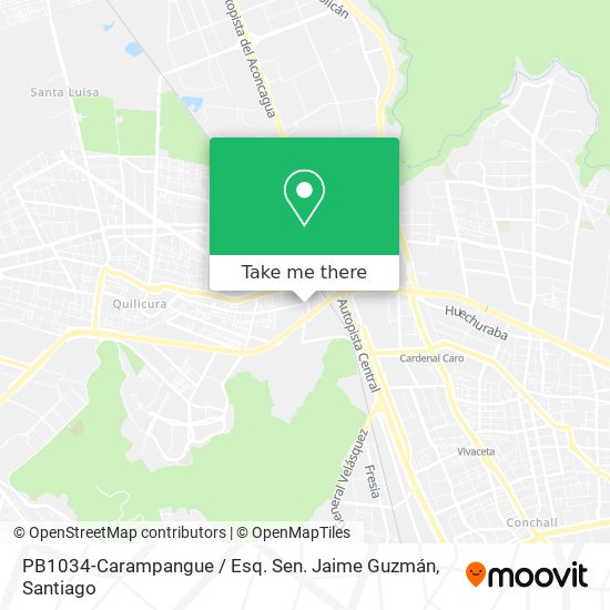 PB1034-Carampangue / Esq. Sen. Jaime Guzmán map