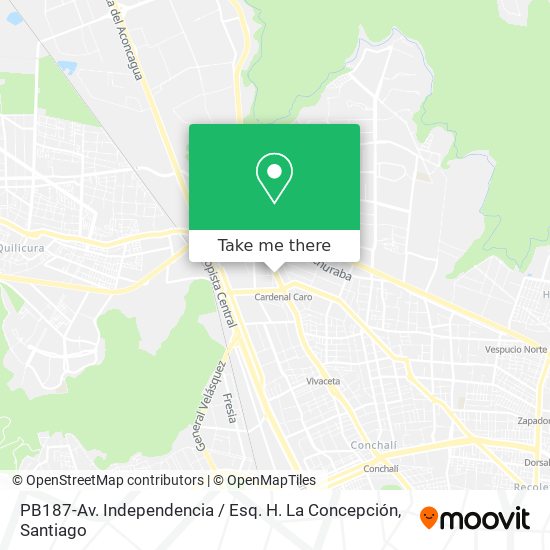 Mapa de PB187-Av. Independencia / Esq. H. La Concepción