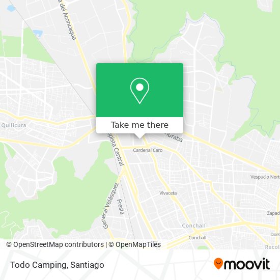 Todo Camping map