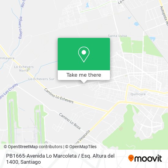 PB1665-Avenida Lo Marcoleta / Esq. Altura del 1400 map