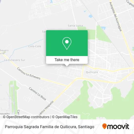 Parroquia Sagrada Familia de Quilicura map
