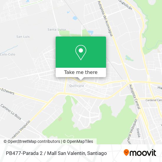 PB477-Parada 2 / Mall San Valentín map