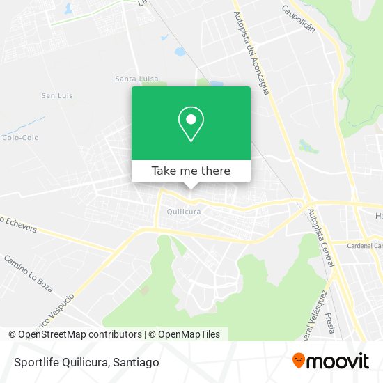 Sportlife Quilicura map