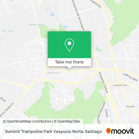 Mapa de Summit Trampoline Park Vespucio Norte