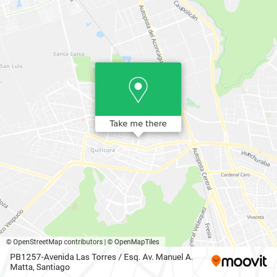 Mapa de PB1257-Avenida Las Torres / Esq. Av. Manuel A. Matta