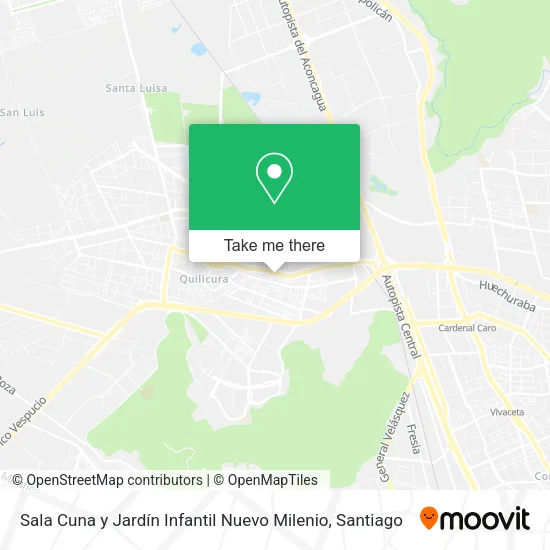 Sala Cuna y Jardín Infantil Nuevo Milenio map