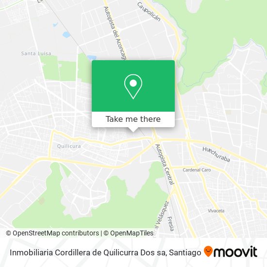 Inmobiliaria Cordillera de Quilicurra Dos sa map